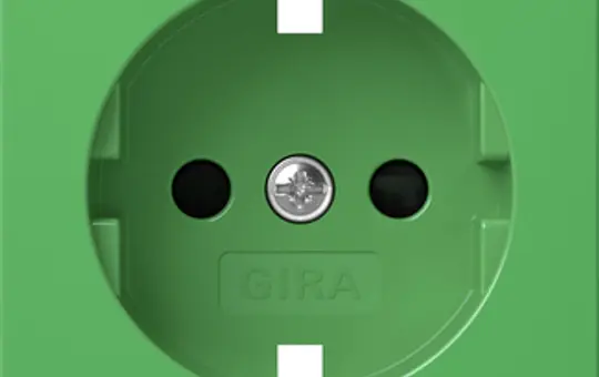 GIRA 4921107 Abdeckung SCHUKO-Steckdose System 55 1-fach | grün