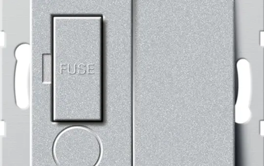 GIRA 278526 internationale Anschlussdose Fused System 55 British Standard | farbe alu