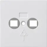 GIRA 810903 Abdeckung für Potentialausgleich-Dose 2-fach | reinweiß glänzend