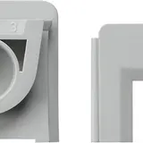 GIRA 000830 Adapter zur Leitungseinführung System 55 grau | 15x15 mm