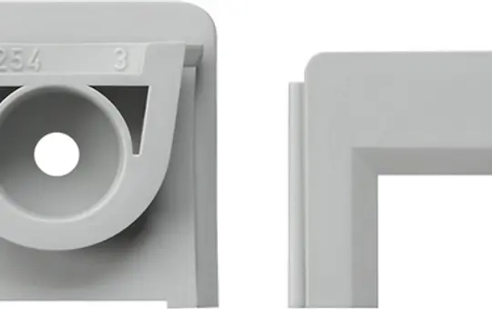 GIRA 000830 Adapter zur Leitungseinführung System 55 grau | 15x15 mm