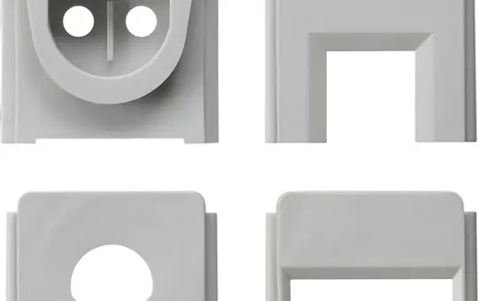 GIRA 000730 Set Adaptern WG AP zur Leitungseinführung | grau