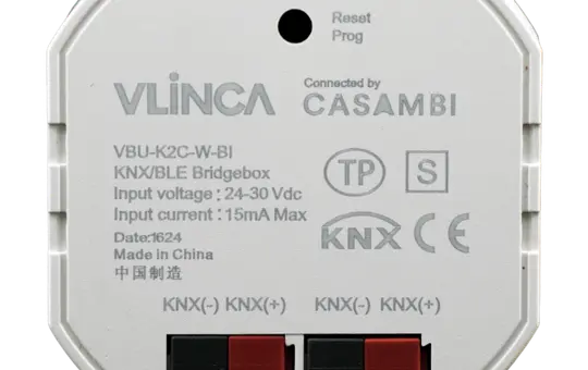 VLINCA VBU-K2C-W-BI Casambi KNX Gateway 16 Casambi Szenen