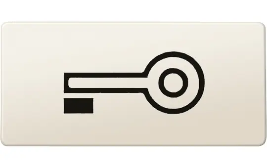 MERTEN 395700 Symbol, rechteckig Schlüssel | weiß