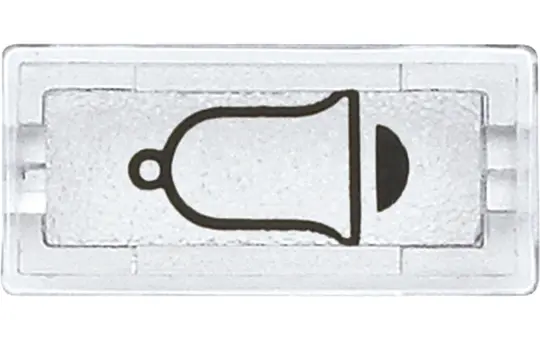 MERTEN 395869 Symbol, rechteckig Klingel | glasklar