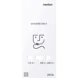 MERTEN MEG2109-3435 Zentralplatte Rasiersteckdose Design Standard | lotosweiß