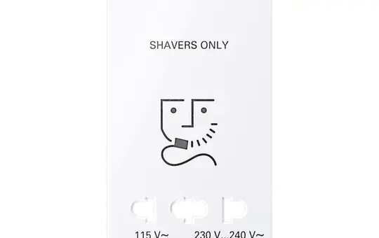 MERTEN MEG2109-3435 Zentralplatte Rasiersteckdose Design Standard | lotosweiß