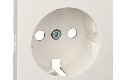 MERTEN MEG2330-0319 Abdeckung SCHUKO-Steckdose System M 1-fach, Berührungsschutz | polarweiß glänzend