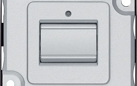 MERTEN MEG3156-7060 Taster-Einsatz PANZER Wechsel, N-Klemme, 1-polig | mattsilber