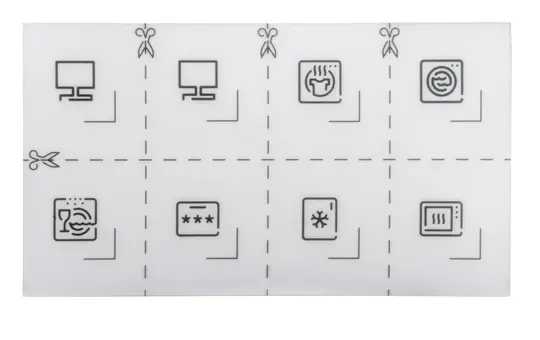 MERTEN MEG3927-6000 Symbolset System Design für Steckdosen | lotosweiß
