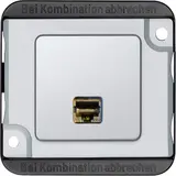 MERTEN MEG4576-7021 Panzer Actassi Anschlussmodul 1-fach, RJ45, Zentralplatte | aluminium