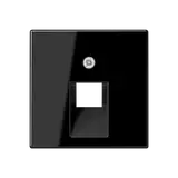 JUNG A569-1BFPLUASW Netzwerkabdeckung Serie A 1-fach, Thermoplast | schwarz