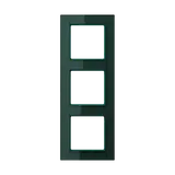 JUNG AC583GLSG Abdeckrahmen A creation 3-fach, senkrecht | glas smaragdgrün