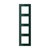 JUNG AC584GLSG Abdeckrahmen A creation 4-fach, senkrecht | glas smaragdgrün