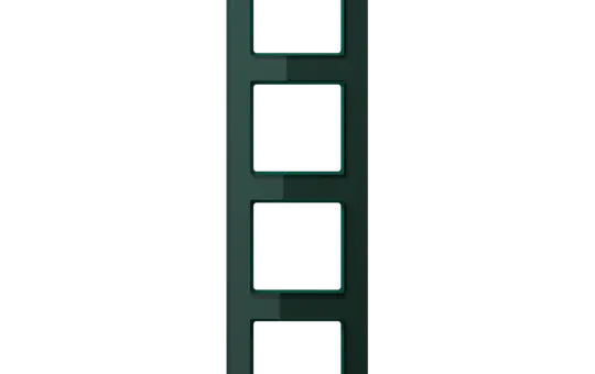 JUNG AC584GLSG Abdeckrahmen A creation 4-fach, senkrecht | glas smaragdgrün