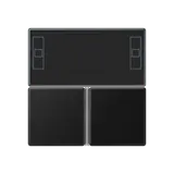 JUNG A4093TSASWM Tastensatz F40 Serie A/AS 3-fach für Raumcontroller | graphitschwarz matt