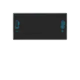 JUNG A409T Tastensatz F40 Serie A/AS 1-fach, Temperatursymbol | schwarz