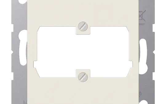 JUNG A569-21ACS Modular-Jack-Abdeckung Serie A 2-fach, Schriftfeld, Reichle + De Massari | weiß