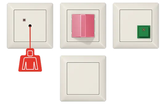 JUNG NRSAS0834 Notrufset Serie A/AS ohne USV | weiß