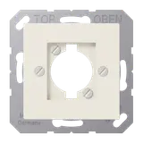JUNG A568-1BF Abdeckung für XLR-Steckverbinder Serie A D-Serie, Lautsprecher | weiß