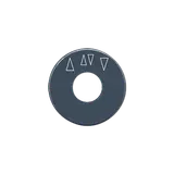 JUNG SKS1234.10 Skalenscheibe für Jalousie-Drehschalter mit Pfeilsymbolen | anthrazit