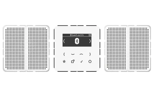 JUNG DABCD2BTWW Unterputzradio-Set Serie CD DAB+, Stereo, Bluetooth | alpinweiß