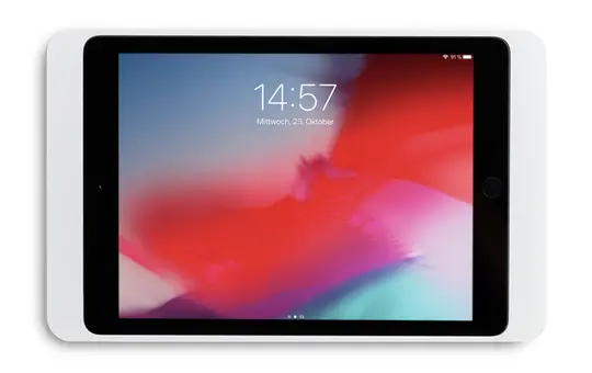 DISPLINE DSP-2-10-1002-00 Wandhalterung Dame Wall iPad 10,2/10,5 Zoll | weiß pulverbeschichtet