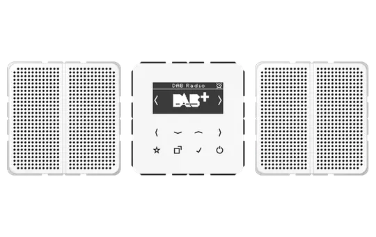 JUNG DABCD2WW Unterputzradio-Set Serie CD DAB+, Stereo | alpinweiß