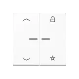 JUNG FMA1701PWW eNet Funk-Steuertaster Pfeile Serie A 1-fach, universal | alpinweiß