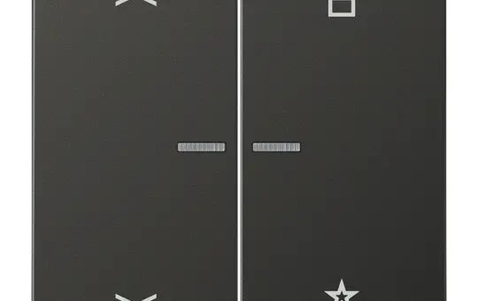 JUNG FMAL1701PAN eNet Funk-Steuertaster Pfeile Serie LS 1-fach, universal | anthrazit