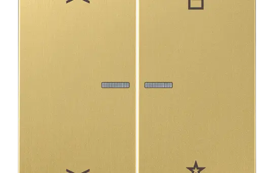 JUNG FMME1701PC eNet Funk-Steuertaster Pfeile Serie LS 1-fach, universal | messing classic