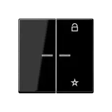 JUNG FMA1701BFSW eNet Funk-Steuertaster Serie A 2-fach, Universal, Thermoplast | schwarz