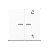 JUNG FMA1FMA1701BFWW701AL eNet Funk-Steuertaster Serie A 2-fach, Universal, Thermoplast | alpinweiß