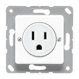 JUNG 121-15WW Steckdose US-Norm NEMA 15 A | alpinweiß
