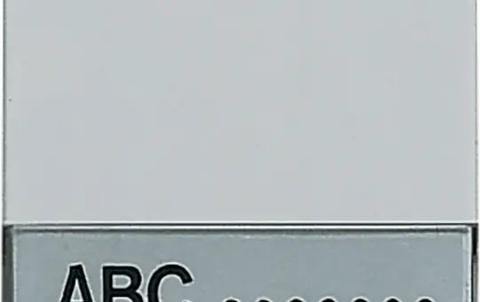 JUNG 600NA Wippe WG 600 1-fach, Schriftfeld | grau