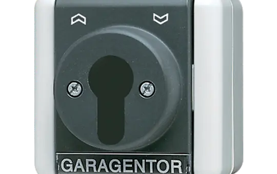 JUNG 804.18W Schlüsselschalter Jalousie Serie WG 800 1 Antrieb | grau