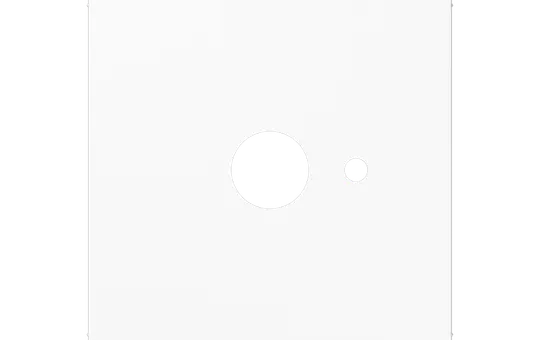 JUNG A527.060WW Abdeckung für Zettler VarioLine Serie A/AS WC-Ruf | alpinweiß