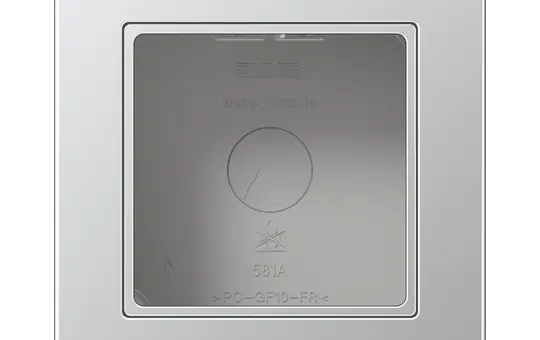 JUNG A5581BFAAL Aufputzkappe Serie A/AS 1-fach, mit Rahmen | aluminium