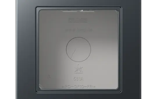 JUNG A5581BFAANM Aufputzkappe Serie A/AS 1-fach, mit Rahmen | anthrazit matt