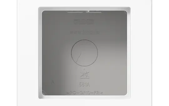 JUNG A5581BFAWW Aufputzkappe Serie A/AS 1-fach, mit Rahmen | alpinweiß