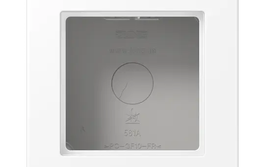 JUNG A5581BFAWWM Aufputzkappe Serie A/AS 1-fach, mit Rahmen | schneeweiß matt