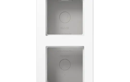 JUNG A5582BFAWW Aufputzkappe Serie A/AS 2-fach, mit Rahmen | alpinweiß