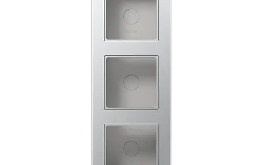 JUNG A5583BFAAL Aufputzkappe Serie A/AS 3-fach, mit Rahmen | aluminium