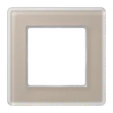 JUNG AV581GLMCH Abdeckrahmen A VIVA 1-fach | glas champagner