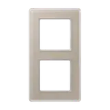 JUNG AV582GLMCH Abdeckrahmen A VIVA 2-fach | glas champagner