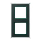 JUNG AV582GLMSG Abdeckrahmen A VIVA 2-fach | glas smaragdgrün