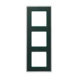 JUNG AV583GLMSG Abdeckrahmen A VIVA 3-fach | glas smaragdgrün