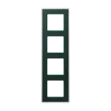 JUNG AV584GLMSG Abdeckrahmen A VIVA 4-fach | glas smaragdgrün