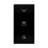 JUNG CD50NATXSW-L Schriftfeldabdeckung hinterleuchtbar F50 S schwarz