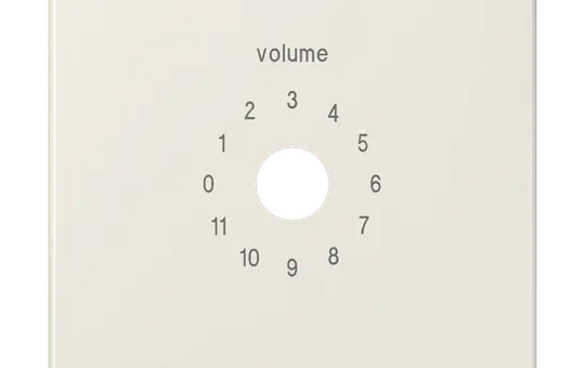 JUNG 594-8 Abd. f. Lautstärkesteller Dynacord Serie CD 1-fach | weiß